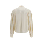 Brunello Cucinelli Beige Silk Shirt