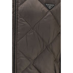 Prada Bicolor Recycled Polyester Full-Length Jacket