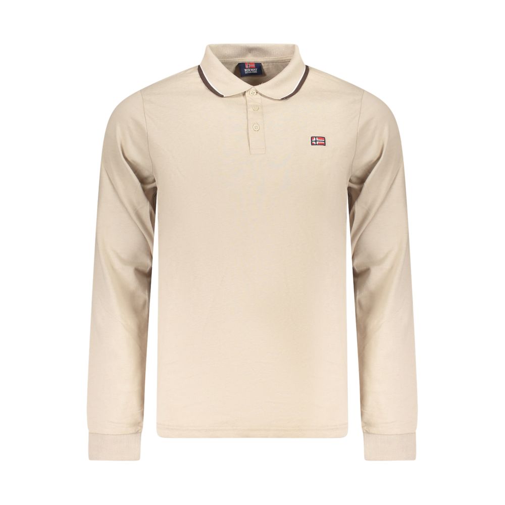 Norway 1963 Beige Cotton Men's Polo - Eljoys Fashion 