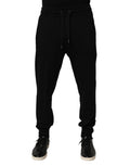 Dolce & Gabbana Black Cotton Jogger Men Sweatpants Pants - Eljoys Fashion 