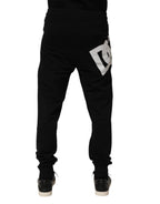 Dolce & Gabbana Black Cotton Jogger Men Sweatpants Pants - Eljoys Fashion 