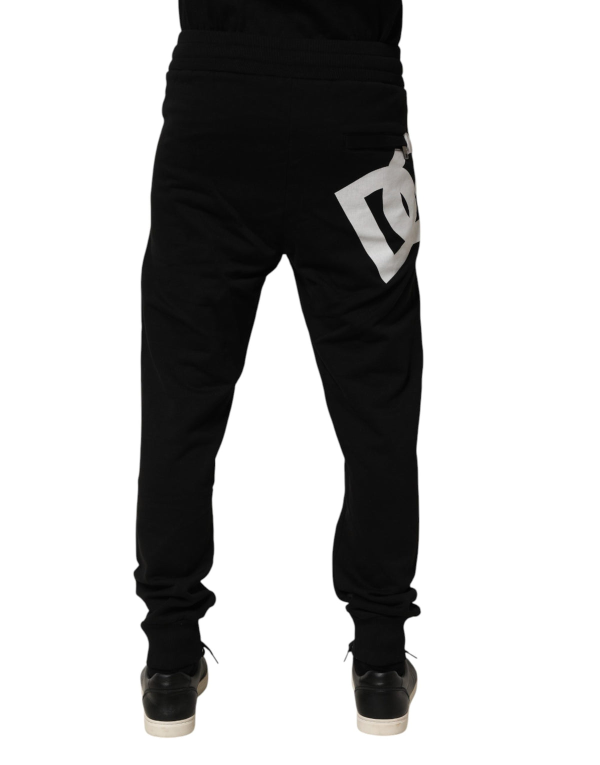 Dolce & Gabbana Black Cotton Jogger Men Sweatpants Pants - Eljoys Fashion 