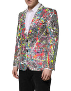 Dolce & Gabbana Multicolor SICILIA 2 Buttons Jacket Suit