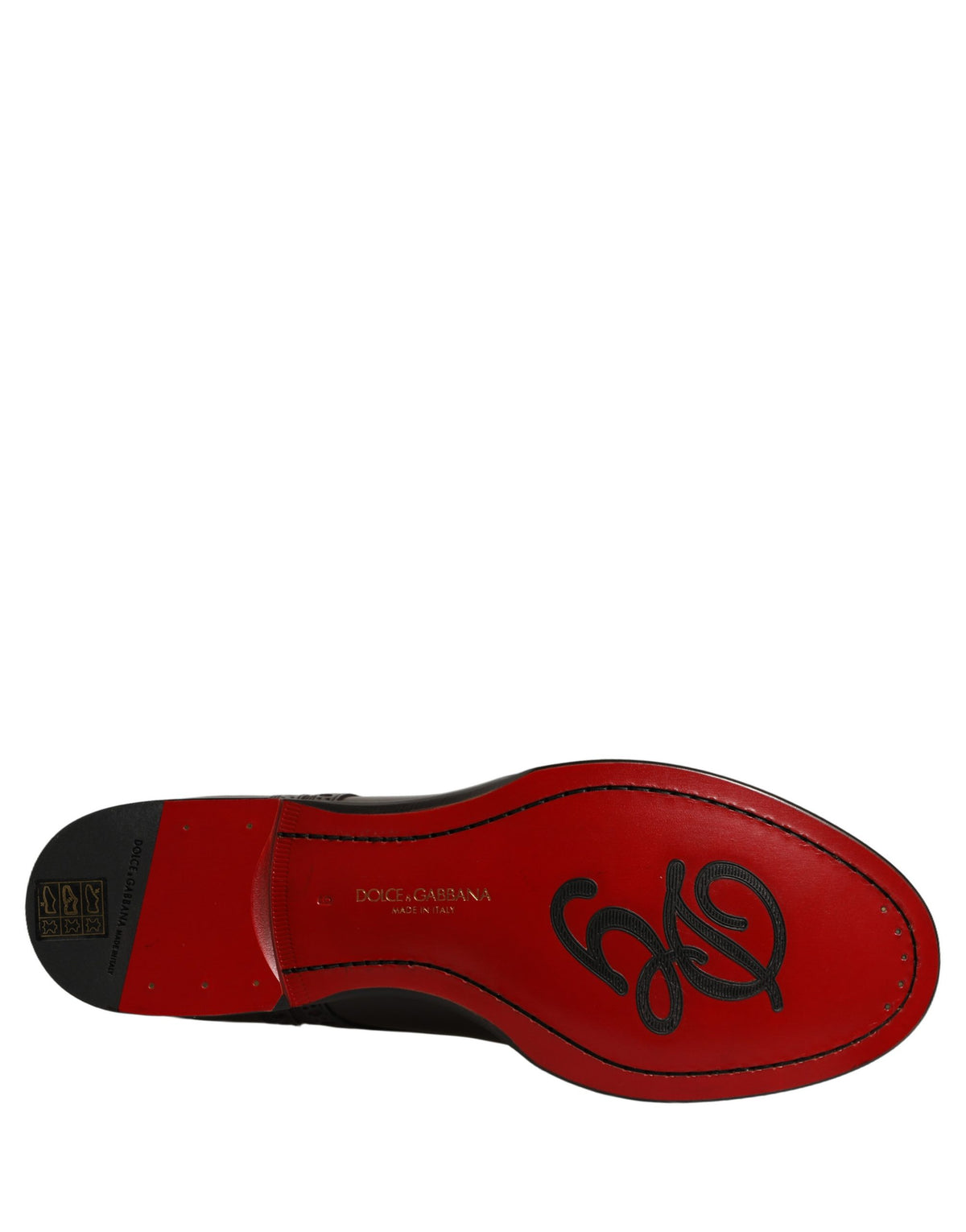 Dolce & Gabbana Maroon Calfskin Leather Derby Men Dress Shoes - Eljoys Fashion 