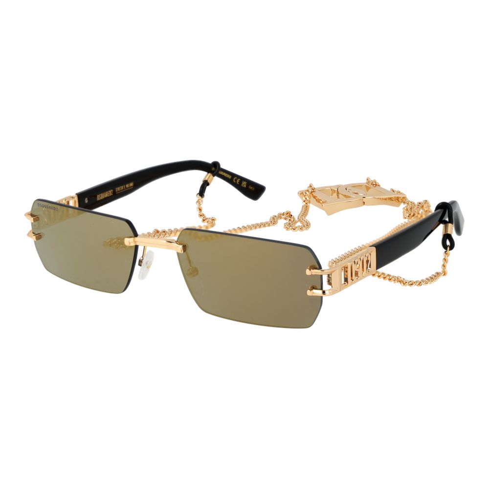 Dsquared² Gold Metal Sunglasses - Eljoys Fashion 