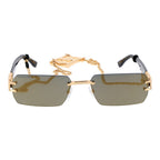 Dsquared² Gold Metal Sunglasses - Eljoys Fashion 