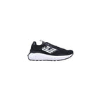 EA7 Emporio Armani Black And White Polyethylene Athletic Sneakers - Eljoys Fashion 