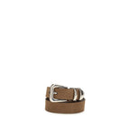 Brunello Cucinelli Brown Calf Leather Bos Taurus Regular Belt - Eljoys Fashion 