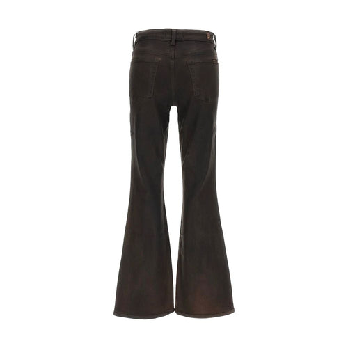 7FOR Black Cotton Bootcut Jeans - Eljoys Fashion 
