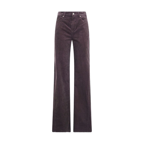 7FOR Brown Cotton Casual Pants - Eljoys Fashion 