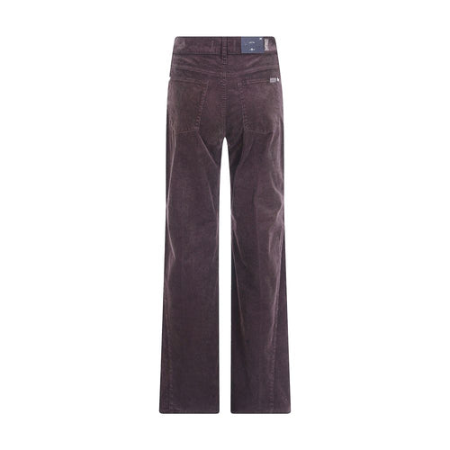 7FOR Brown Cotton Casual Pants - Eljoys Fashion 