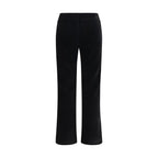 Avenue Montaigne Black Cotton Flared Pants