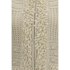Fendi White Wool Oves Aries Sleeveless Jacket