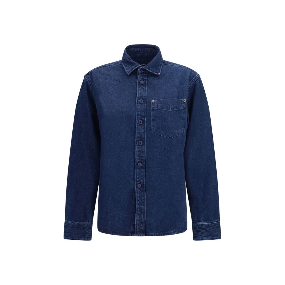Deperlu Blue Denim Shirt - Eljoys Fashion 