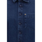 Deperlu Blue Denim Shirt - Eljoys Fashion 