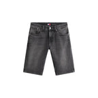 Tommy Hilfiger Jeans Black Recycled Cotton Bermuda Shorts