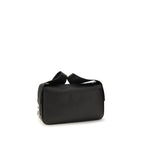 Ferragamo Black Calf Leather Bos Taurus Shoulder Bag - Eljoys Fashion 