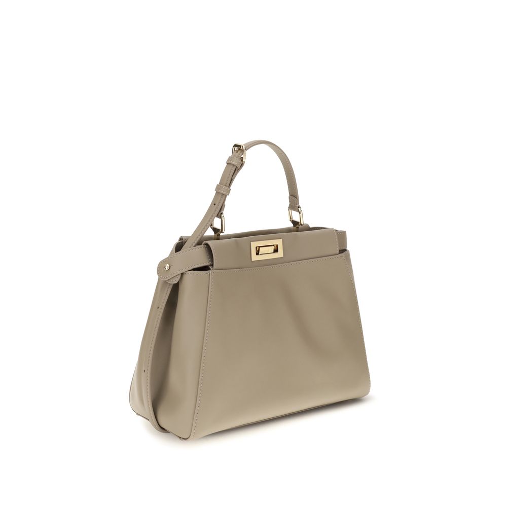 Fendi Beige Calf Leather Bos Taurus Shoulder Bag - Eljoys Fashion 