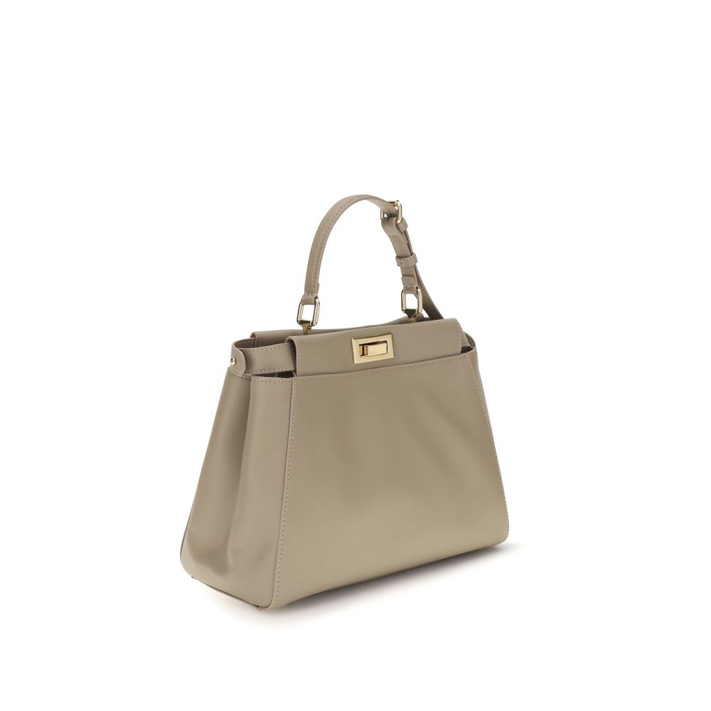 Fendi Beige Calf Leather Bos Taurus Shoulder Bag - Eljoys Fashion 