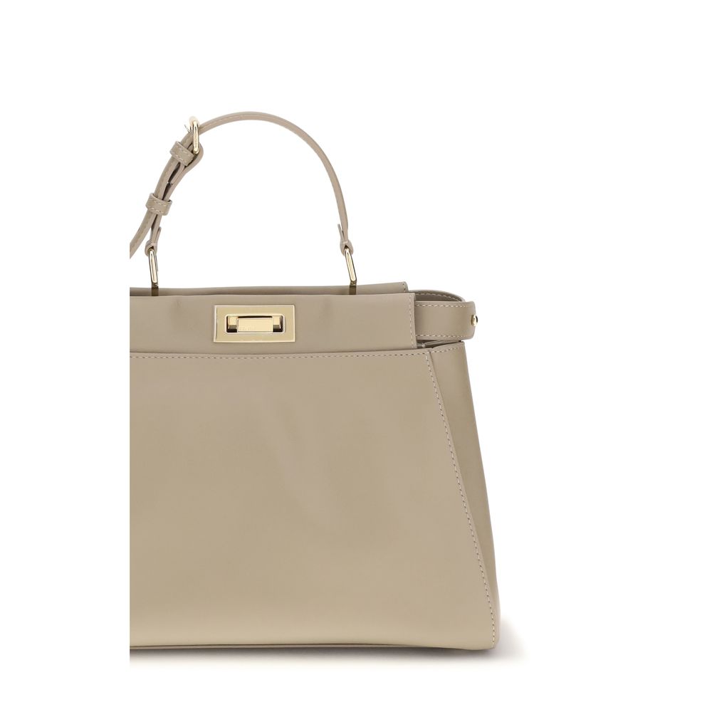 Fendi Beige Calf Leather Bos Taurus Shoulder Bag - Eljoys Fashion 