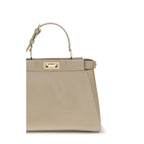 Fendi Beige Calf Leather Bos Taurus Shoulder Bag - Eljoys Fashion 