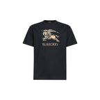 Burberry Black Cotton T-Shirt - Eljoys Fashion 