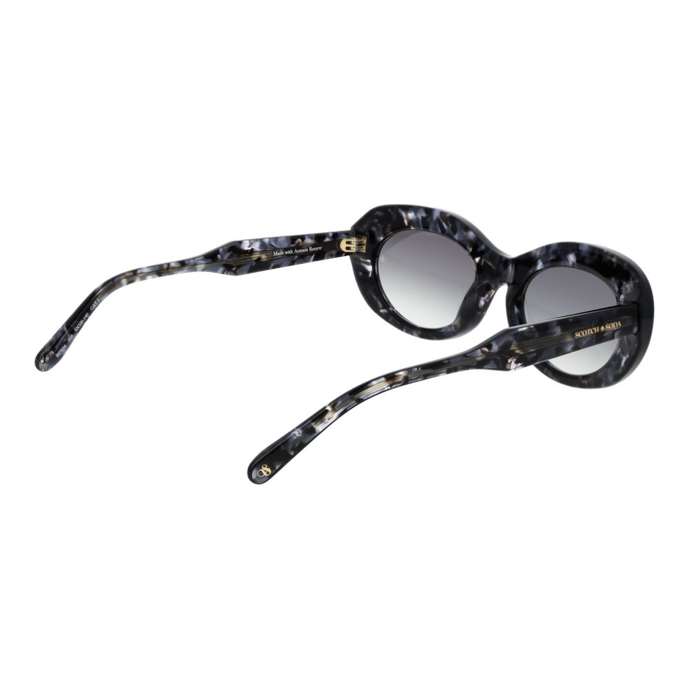 Scotch & Soda Black Acetate Sunglasses - Eljoys Fashion 