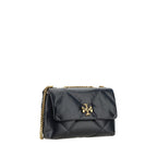 Tory Burch Black Lamb Ovis Aries Shoulder Bag - Eljoys Fashion 