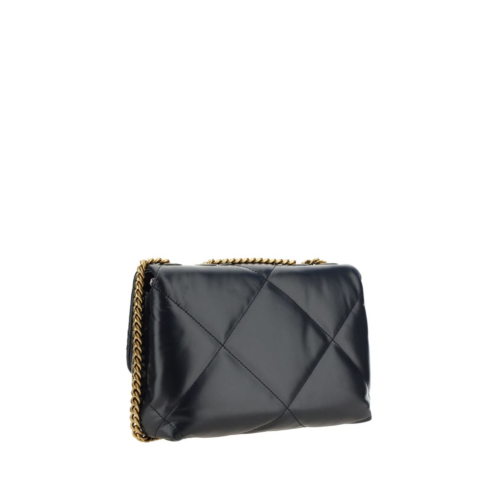 Tory Burch Black Lamb Ovis Aries Shoulder Bag - Eljoys Fashion 