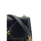Tory Burch Black Lamb Ovis Aries Shoulder Bag - Eljoys Fashion 