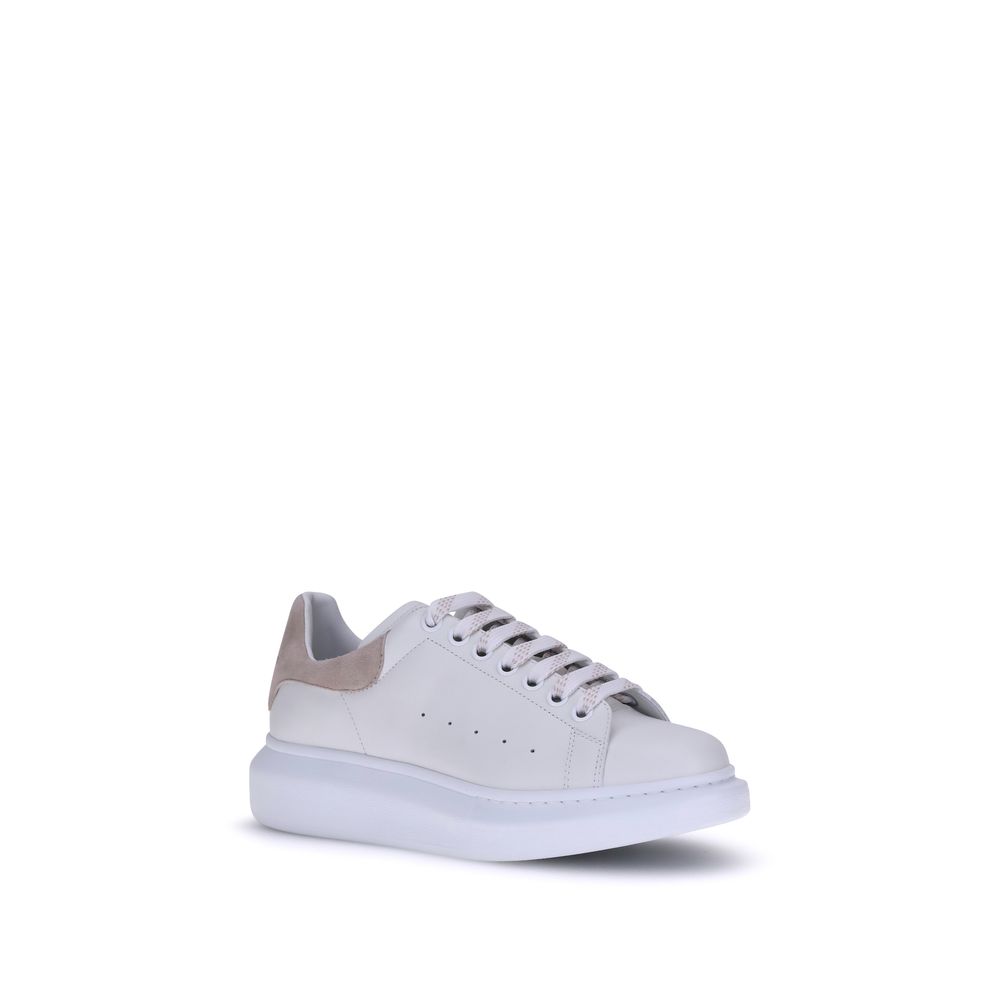 Alexander McQueen White Calf Leather Bos Taurus Platform Sneakers - Eljoys Fashion 