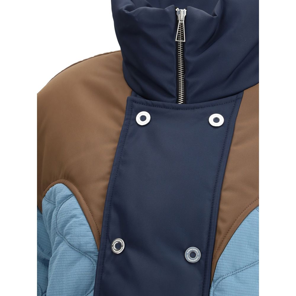 MARBELL Blue Polyamide Full-Length Jacket - Eljoys Fashion 