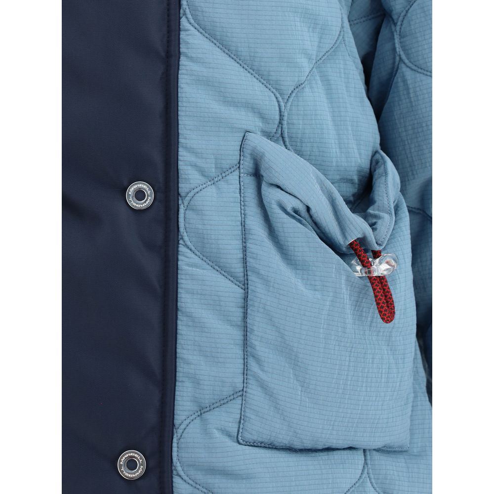 MARBELL Blue Polyamide Full-Length Jacket - Eljoys Fashion 