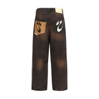 PDF Channel Brown Cotton Jeans Denim - Eljoys Fashion 