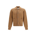 Ami Paris Brown Wool Oves Aries Cardigan - Eljoys Fashion 