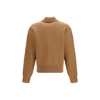 Ami Paris Brown Wool Oves Aries Cardigan - Eljoys Fashion 