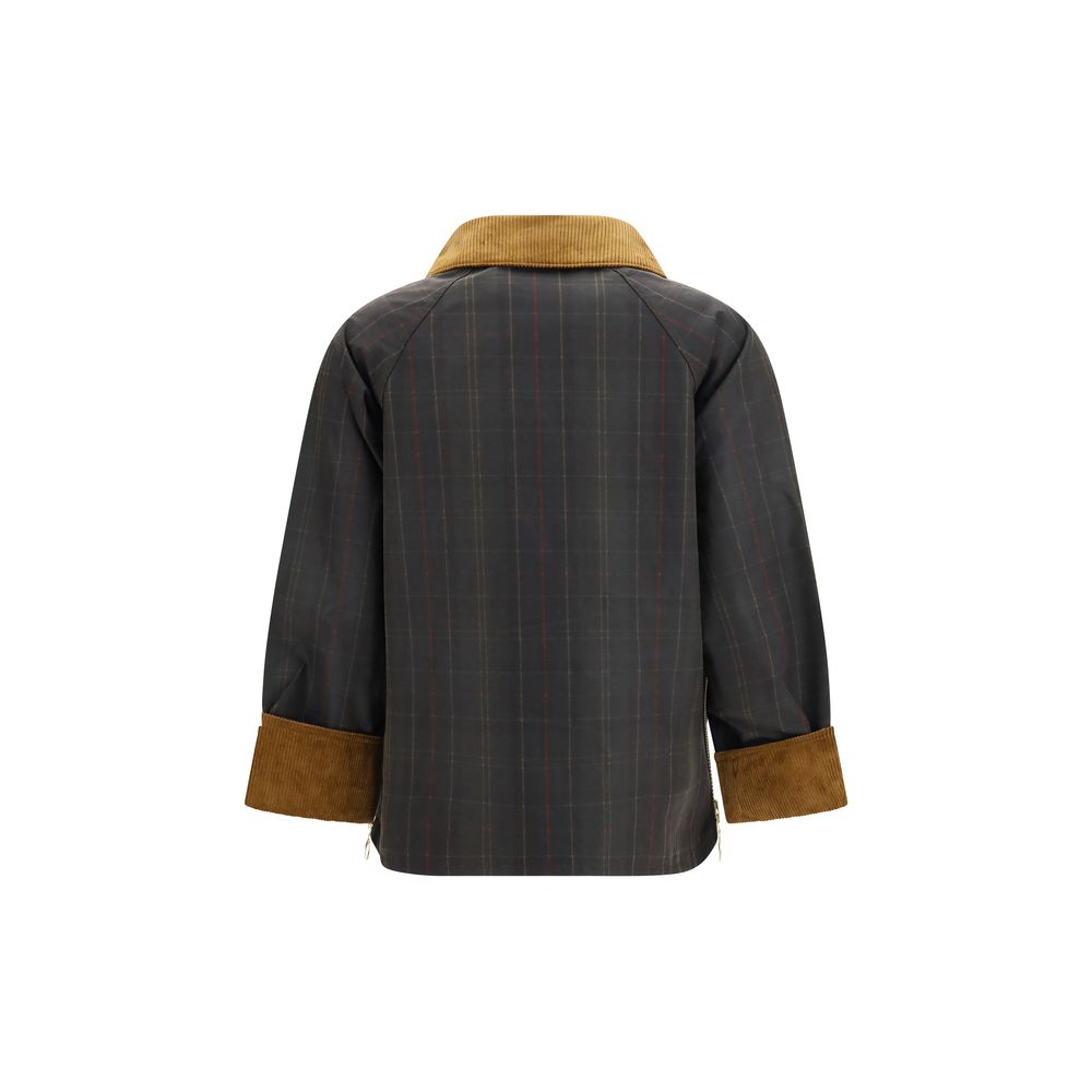 Barbour Bicolor Cotton Full-Length Jacket - Eljoys Fashion 