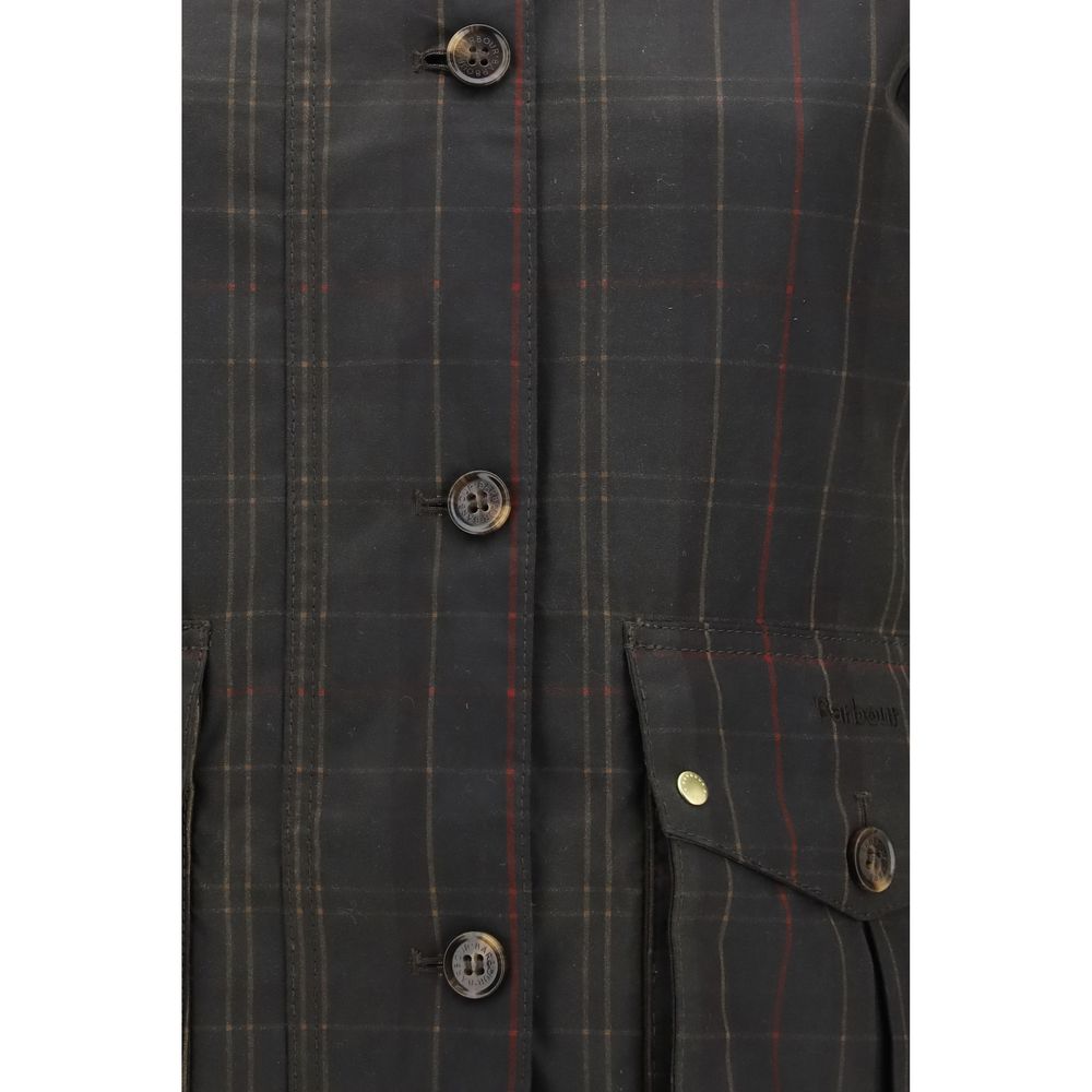 Barbour Bicolor Cotton Full-Length Jacket - Eljoys Fashion 