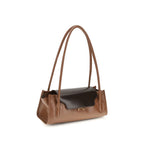 Marni Brown Calf Leather Bos Taurus Shoulder Bag - Eljoys Fashion 