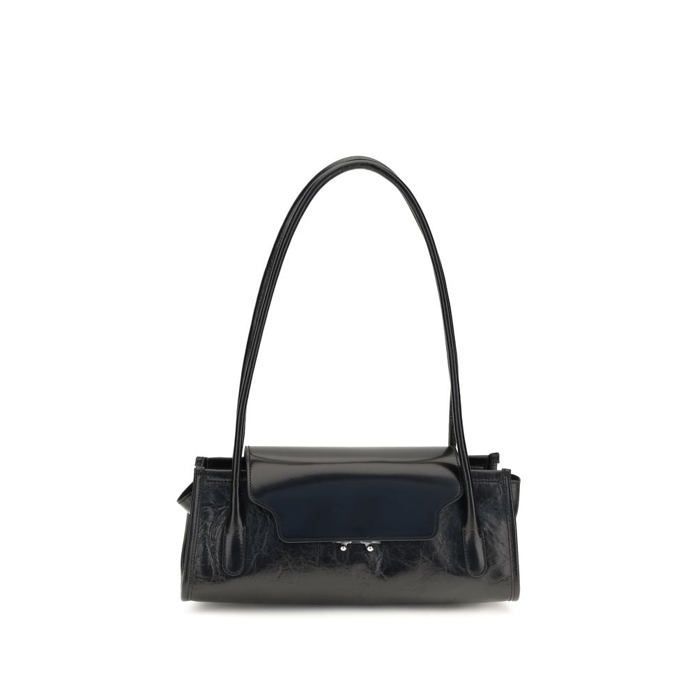Marni Black Calf Leather Bos Taurus Shoulder Bag - Eljoys Fashion 