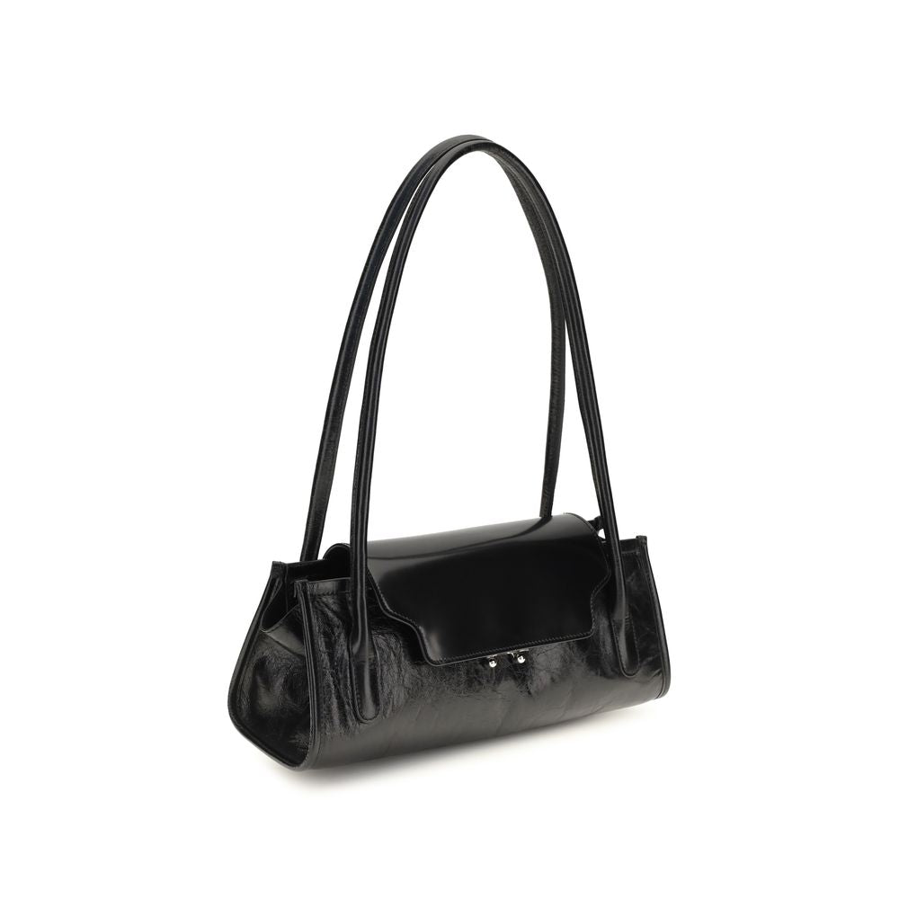 Marni Black Calf Leather Bos Taurus Shoulder Bag - Eljoys Fashion 