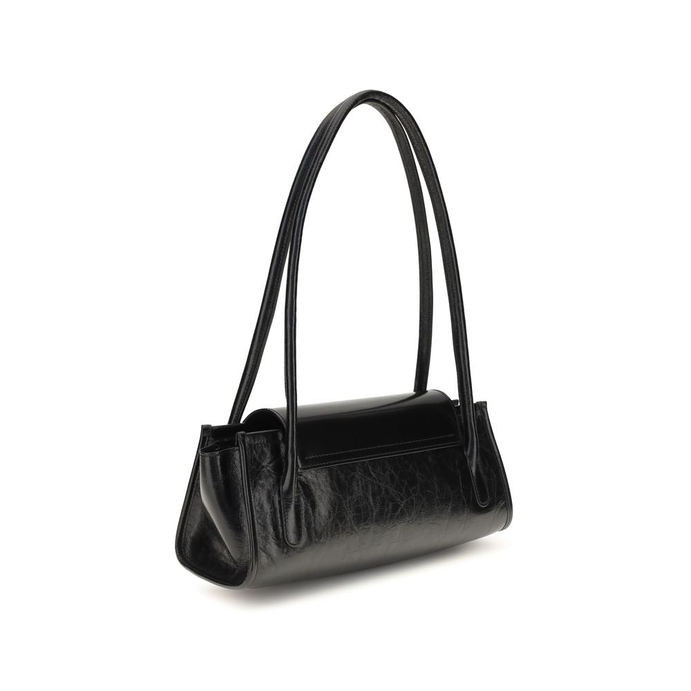 Marni Black Calf Leather Bos Taurus Shoulder Bag - Eljoys Fashion 