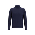 Aragona Cashmere Blue Cashmere Turtleneck