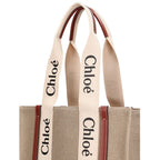 Chloé Beige Linen Tote Bag - Eljoys Fashion 