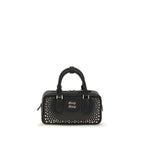 Miu Miu Black Calf Leather Bos Taurus Handbag - Eljoys Fashion 