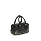 Miu Miu Black Calf Leather Bos Taurus Handbag - Eljoys Fashion 