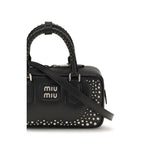 Miu Miu Black Calf Leather Bos Taurus Handbag - Eljoys Fashion 