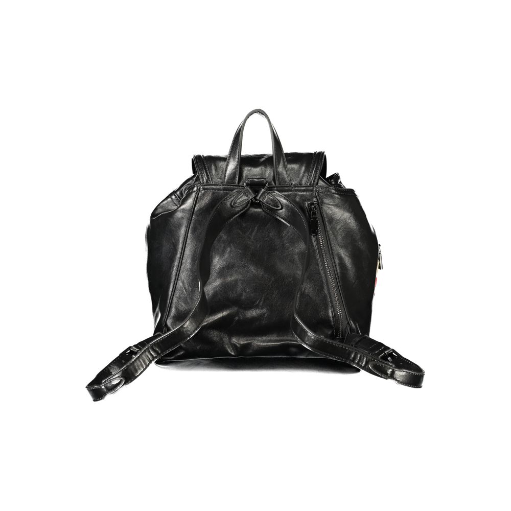 Desigual Black Polyurethane Women's Backpack - Eljoys Fashion 