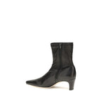 Staud Black Calf Leather Bos Taurus Ankle Boots - Eljoys Fashion 
