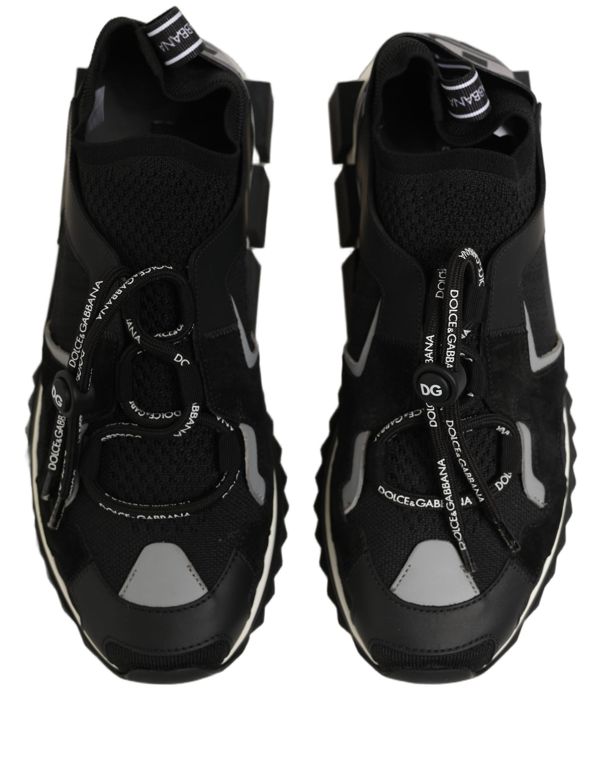 Dolce & Gabbana Black Sorrento Trekking Sneakers Men Shoes - Eljoys Fashion 